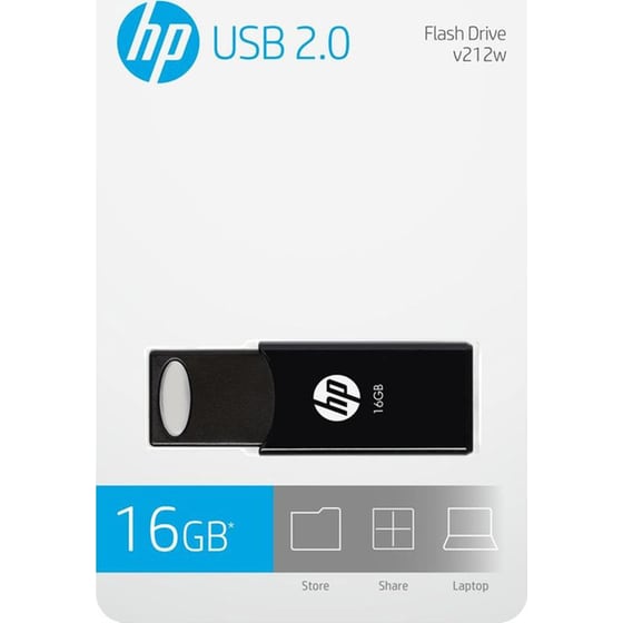 HP 16GB USB 2.0 Stick Μαύρο image 1