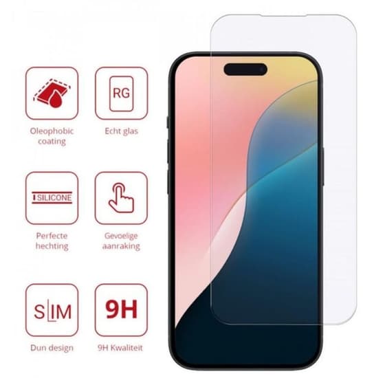 Προστατευτικό οθόνης Apple iPhone 16 Plus - Rosso Tempered Glass 9h image 2