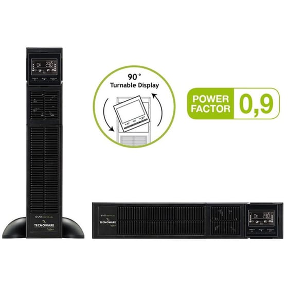 UPS Tecnoware EVO DSP Plus 3600 R/T 3.600VA / 3.240 W Μαύρο image 2