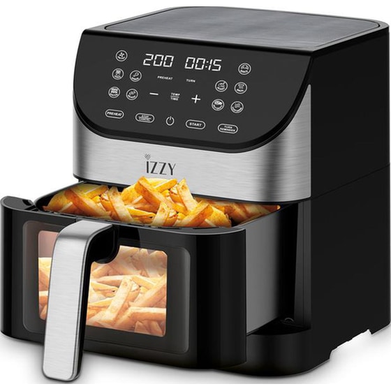 IZZY IZ-8217 με Αποσπώμενο Κάδο 1700 W 6 L Inox Φριτέζα Αέρος image 2