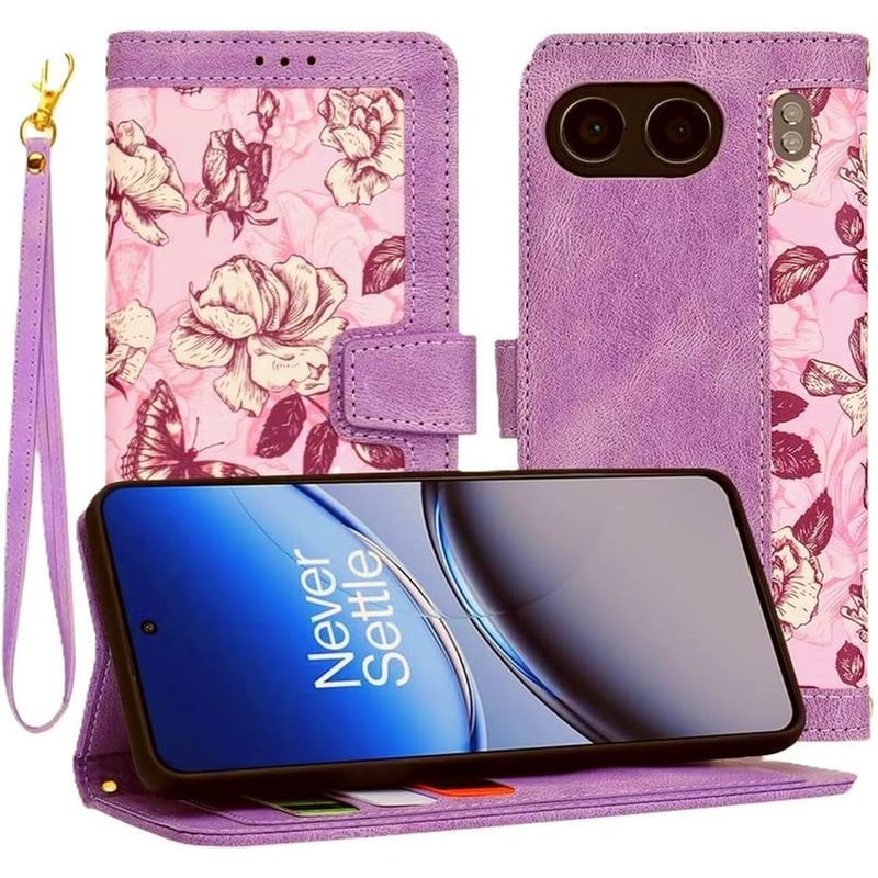 Θήκη OnePlus Nord 4 - Techsuit FlipCraft με Αποσπώμενο Λουράκι Χειρός - Mysterious Purple