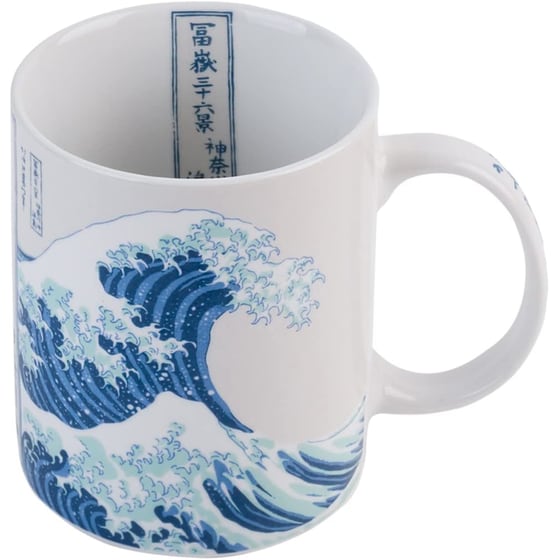 Κούπα Erik The Great Wave Of Kanagawa Hokusai Πορσελάνη 330 ml - Μπλε/Λευκό image 3