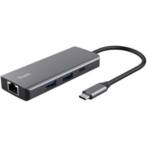 Trust Dalyx USB Hub 6 σε 1 USB-C - Ασημί image 0