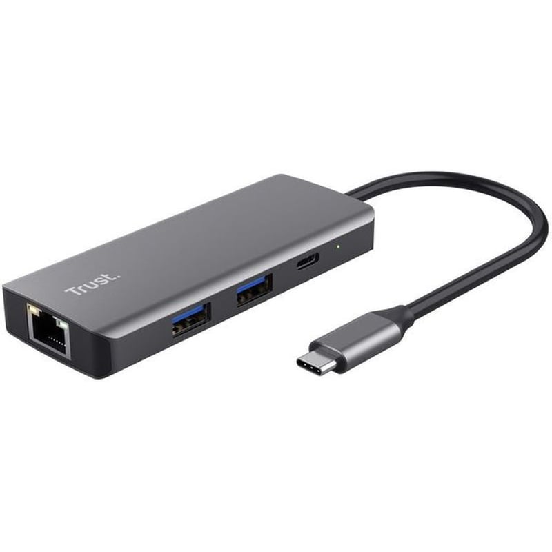Trust Dalyx USB Hub 6 σε 1 USB-C - Ασημί