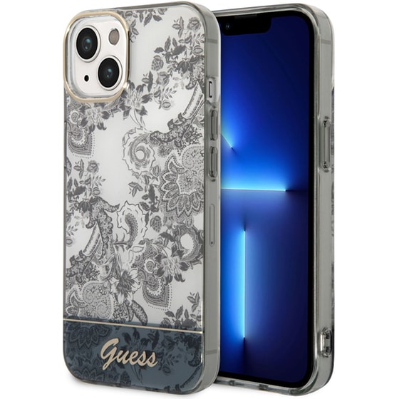 Θήκη Apple iPhone 14 Plus - Guess Porcelain Collection Hard Case - Γκρι image 4