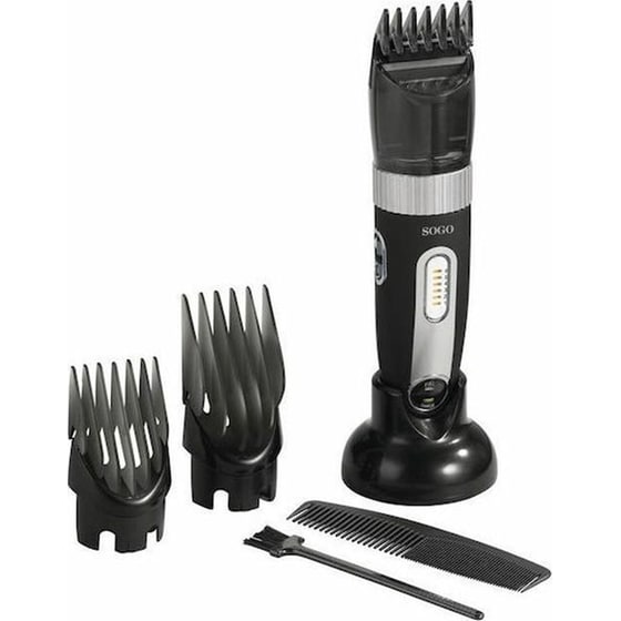 Επαναφορτιζόμενη Ξυριστική Κουρευτική Μηχανή SOGO CPE-SS-3450 -  Μαύρο image 2