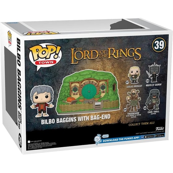 Funko Pop! Town - The Lord Of The Rings - Bilbo Baggins With Bag-end #39 image 1