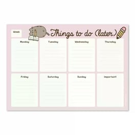 Εβδομαδιαίο Πλάνο Μπλοκ A4 21χ29 Εκ. Pusheen Rose Collection