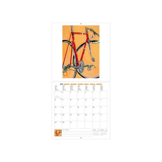 Ημερολόγιο Legami 2018 Μηνιαίο Bike Art Medium image 1