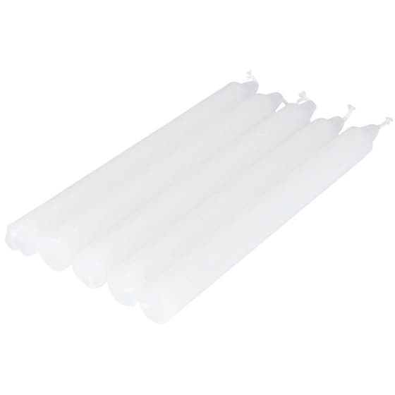 Κεριά Κηροπηγίου Spitishop L-c Essentiel Blanc 6bgt101bc 20cm 5 Τμχ - Λευκό image 0