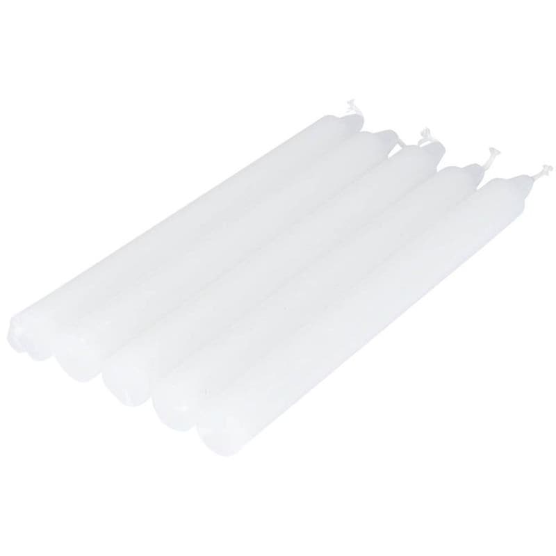 SPITISHOP Κεριά Κηροπηγίου Spitishop L-c Essentiel Blanc 6bgt101bc 20cm 5 Τμχ - Λευκό