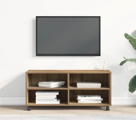 Έπιπλο Τηλεόρασης VidaXL 90 x 35 x 40,5 cm - Καφέ image 3