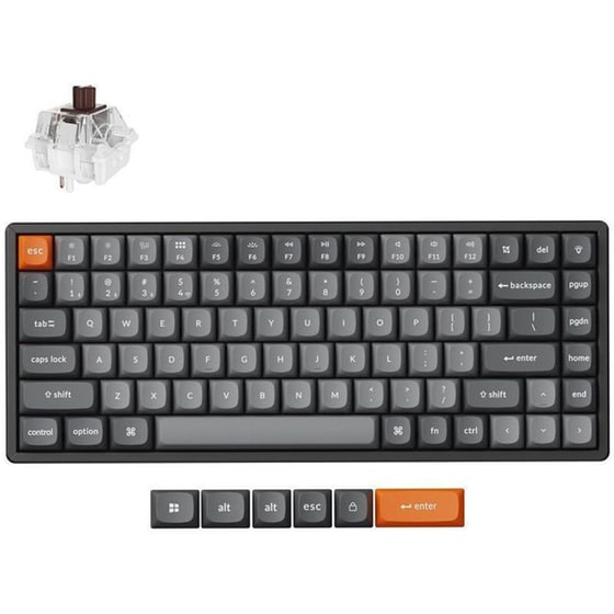 Keychron K2M-J3 Ασύρματο Bluetooth Μηχανικό Πληκτρολόγιο Brown Switch (US) image 0