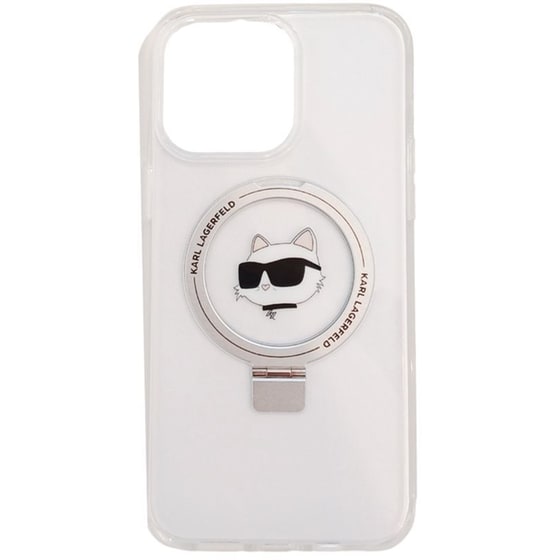 Θήκη Apple iPhone 15 Pro - Karl Lagerfeld Magsafe Ringstand Hard Case Choupette’s Head - Διάφανο image 0