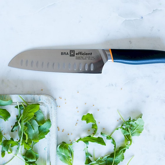 Μαχαίρι Santoku Bra Efficient A198004 από Ανοξείδωτο Ατσάλι - Μαύρο image 1