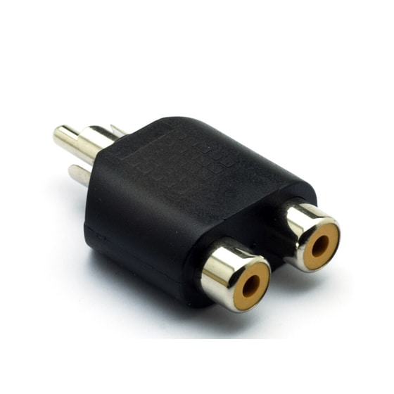 G&BL 222B - Αντάπτορας μετατροπής ήχου - 2 x RCA (F) - 1 RCA (M) - Splitter image 0