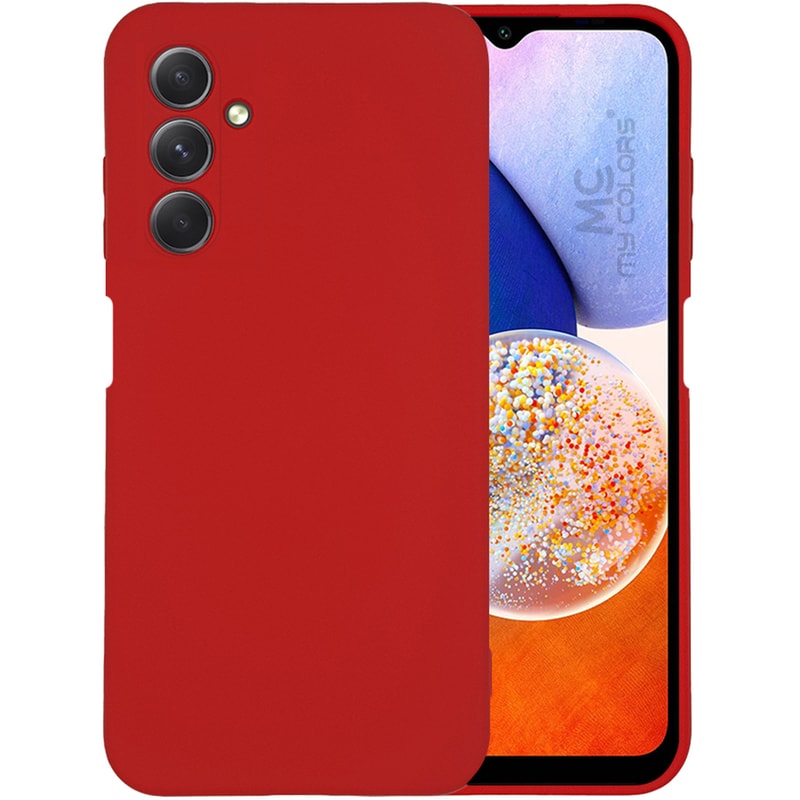 Θήκη Σιλικόνης Samsung Galaxy A14 - My Colors - Κόκκινο