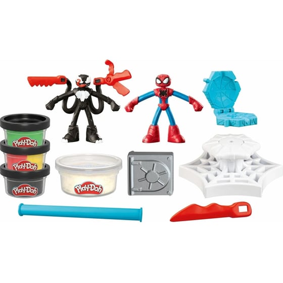 Hasbro Play-Doh Marvel Spiderman Launch And Slice Battle image 1