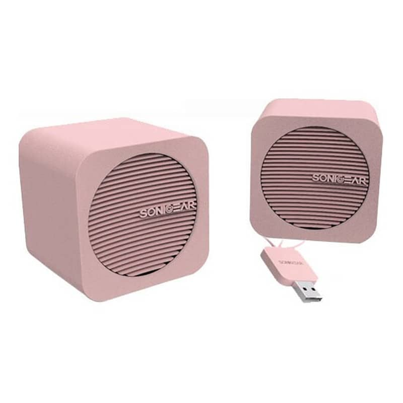 SONIC GEAR Ηχεία 2.0 Sonic Gear BlueCube 5W - Peach