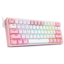 Redragon Fizz K616 Gaming Μηχανικό Ενσύρματο USB Πληκτρολόγιο RGB Ροζ (US)