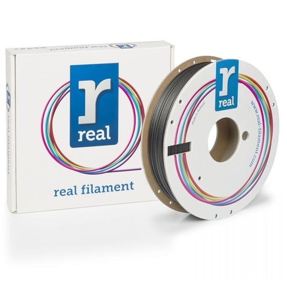 REAL FILAMENTS νήμα 3D εκτυπωτή PETG - 0.5kg 1.75mm - Μαύρο image 0