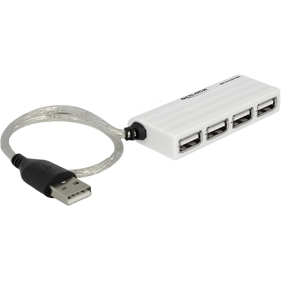 DeLock 87445 USB Hub 4-Port USB 2.0 συμβατό με USB-A image 0
