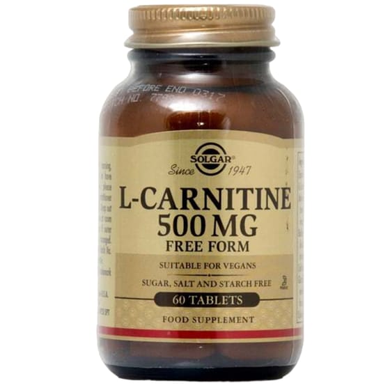 Αμινοξύ Solgar L-carnitine 500mg - 60 ταμπλέτες image 0