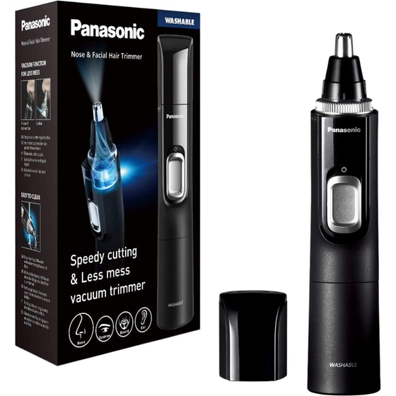 Trimmer PANASONIC ER-GN30 με Σύστημα Καθαρισμού για Μύτη, Αυτιά, Φρύδια και Γένι Μαύρο image 2