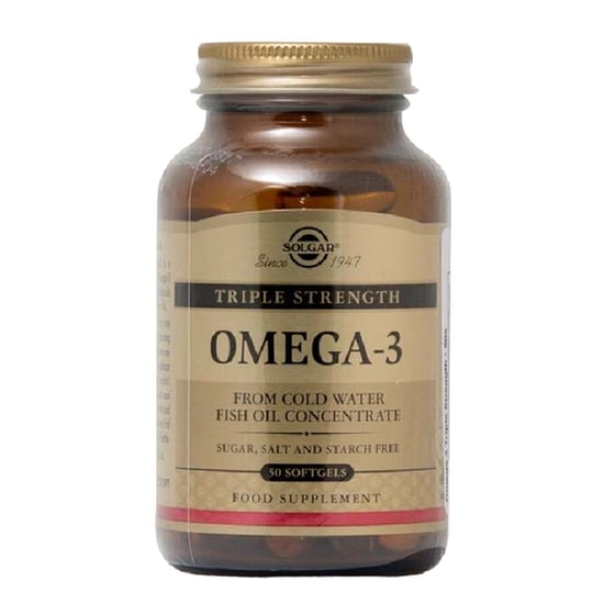 Λιπαρά Οξέα Solgar Omega-3 Triple Strength - 50 κάψουλες image 0