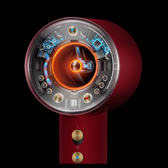 DYSON HD16 Supersonic Nural Straight+Wavy  Σεσουάρ Μαλλιών 1600 W Red Velvet/Gold image 4