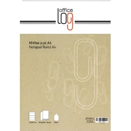 Μπλοκ OFFICE LOG Α4 Ριγέ (1 Τεμάχιο)