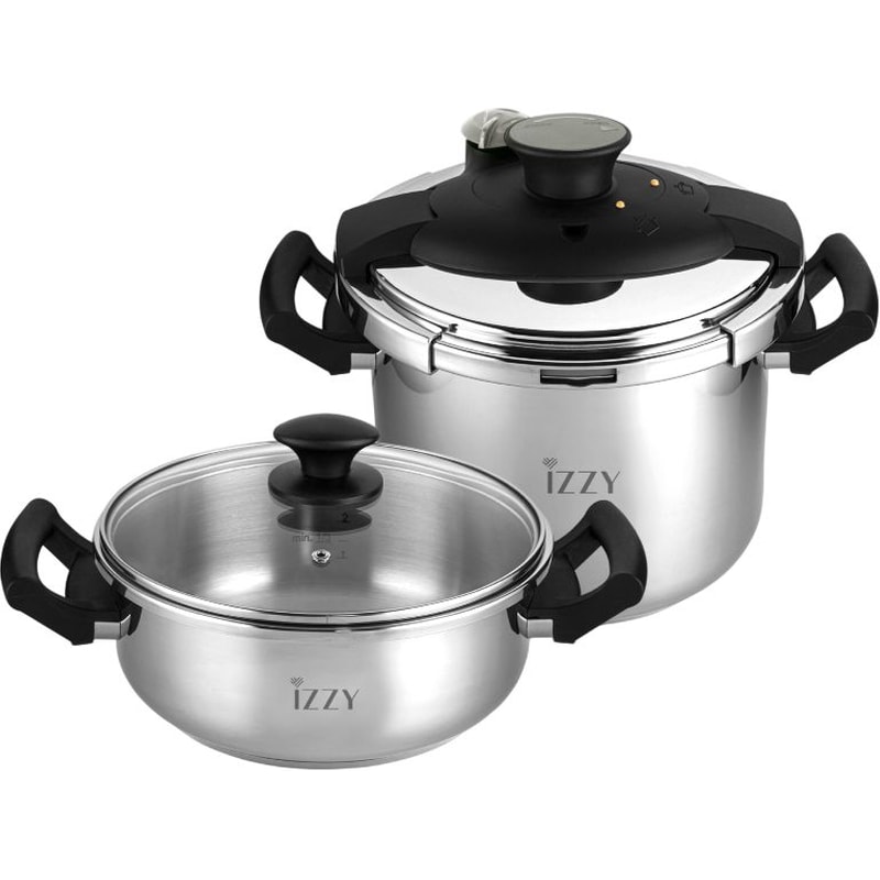 IZZY Σετ Χύτρες Ταχύτητας IZZY Multi 2 τμχ Inox