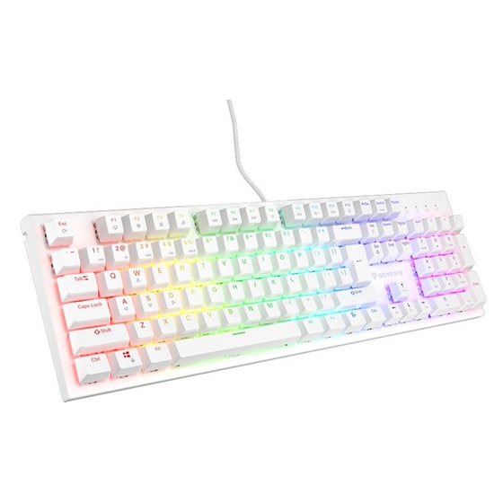 Genesis Thor 303 Gaming Μηχανικό Ενσύρματο USB Πληκτρολόγιο RGB Λευκό (US) image 2