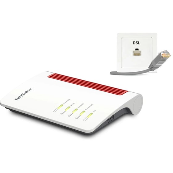 AVM FRITZ!Box 7530 Router Wi-Fi 6 Dual Band (2.4 & 5GHz) με υποδοχή DSL, Ethernet, USB 3.0 image 1