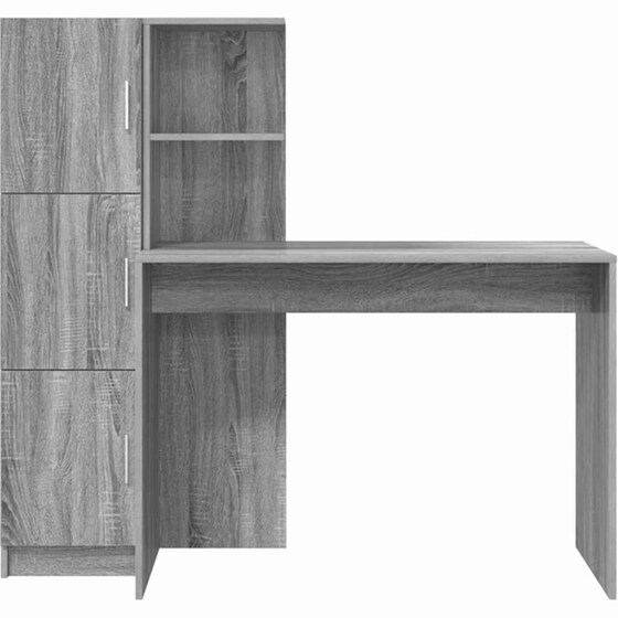 Γραφείο VidaXL 133,5x50x124 cm - Γκρι Sonoma (2 τεμ.) image 5