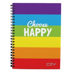 Τετράδιο Σπιράλ Lycsac 2 Θεμάτων Α4 Happies City (1 Τεμάχιο)