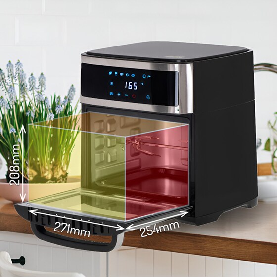 ADLER AD-6309 με Πόρτα 2500 W 13 L Μαύρο Φριτέζα - Φουρνάκι Αέρος image 4