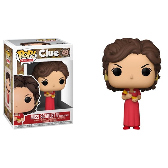 Funko Pop! Retro Toys - Clue - Miss Scarlet With The Candlestick #49 image 0