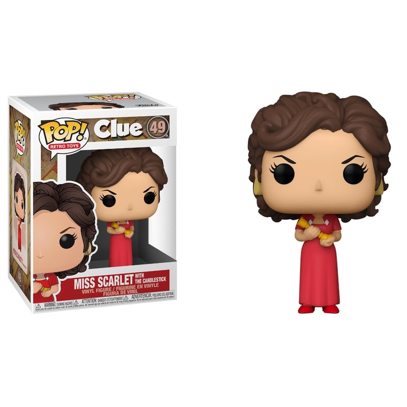 FUNKO Funko Pop! Retro Toys - Clue - Miss Scarlet With The Candlestick #49