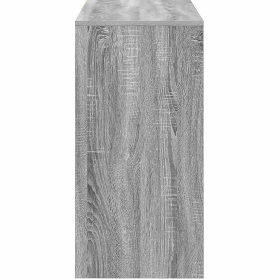 Γραφείο VidaXL από Επεξεργασμένο Ξύλο 90x37,5x75 cm - Γκρι Sonoma image 4