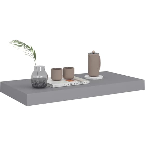 Ράφια Τοίχου VidaXL από MDF 50x23x3.8 cm 4 Τμχ - Γκρι image 6