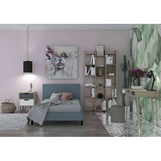 Γραφείο με Συρτάρια Liberta Artic από Μελαμίνη 110x50cm - Sonoma/Φυσικό image 2