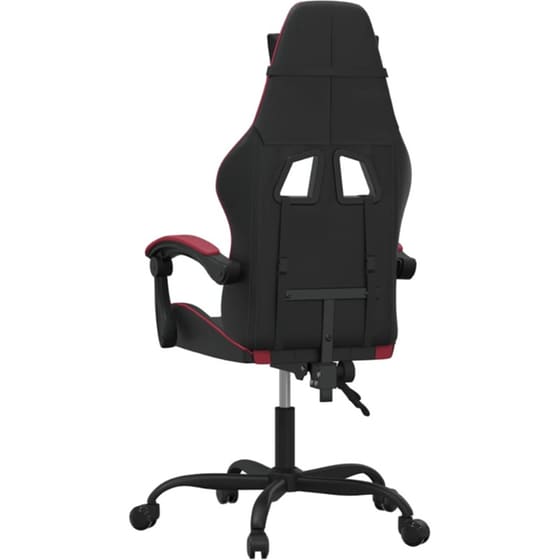 Καρέκλα Gaming VIDAXL 349598 από Τεχνητό Δέρμα - Μαύρο image 3
