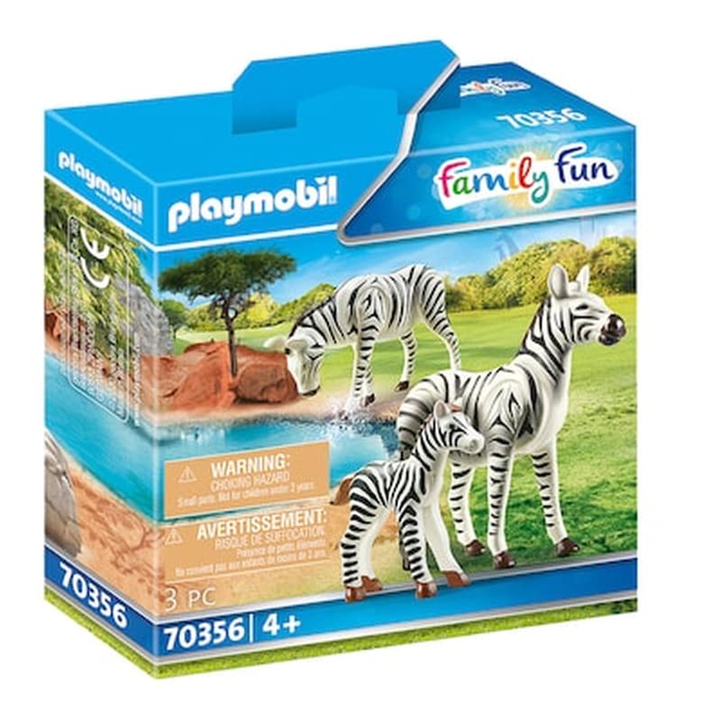 Playmobil 70356 – 2 Zebras With Baby, From 4 Years