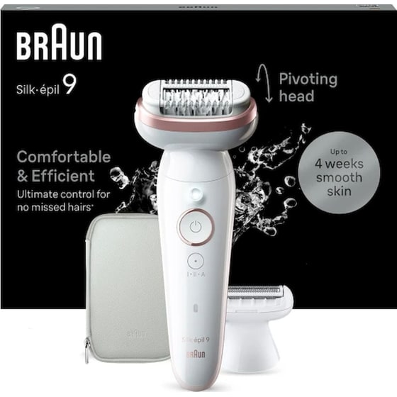 Αποτριχωτική Μηχανή BRAUN Silk-épil 9 9-030 για Υγρή & Στεγνή Χρήση image 1