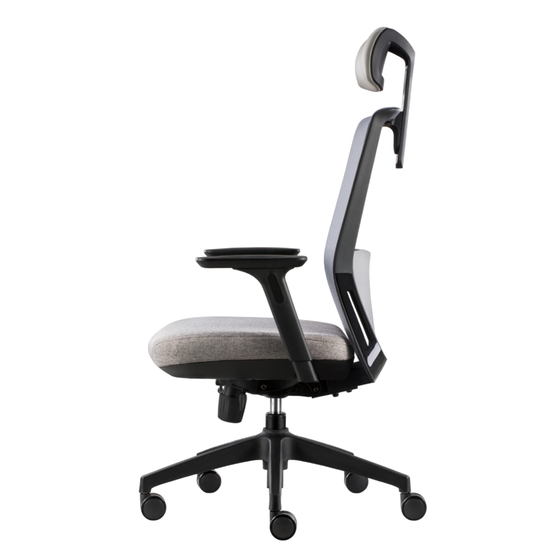 Καρέκλα Γραφείου ErgoAction Workpro Υφασμάτινη - Γκρι image 1