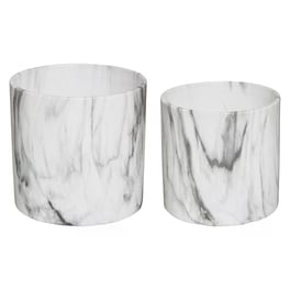 Σετ Κασπώ Spitishop A-S Marble 179238 2 τμχ Κεραμικά - Λευκά