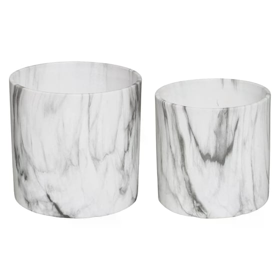 Σετ Κασπώ Spitishop A-S Marble 179238 2 τμχ Κεραμικά - Λευκά image 0