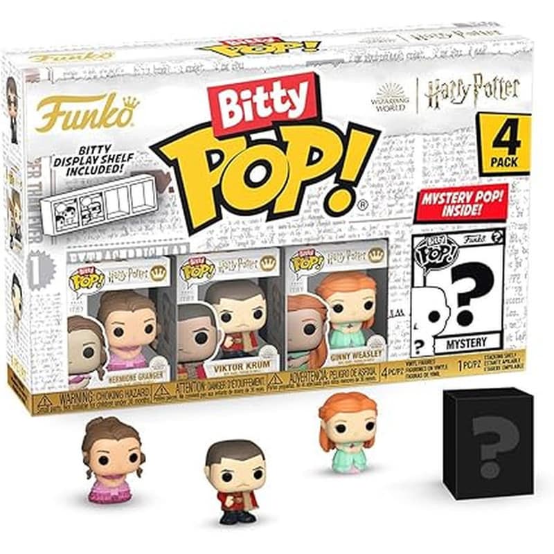 Funko Bitty Pop! Harry Potter - Hermione Granger/Viktor Krum/Ginny Weasley 4-pack
