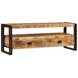 Έπιπλο Τηλεόρασης VidaXL από Ξύλο 120x35x45cm - Καφέ/Μαύρο